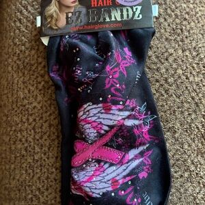 EZ Bandz Black and Pink Hair Band